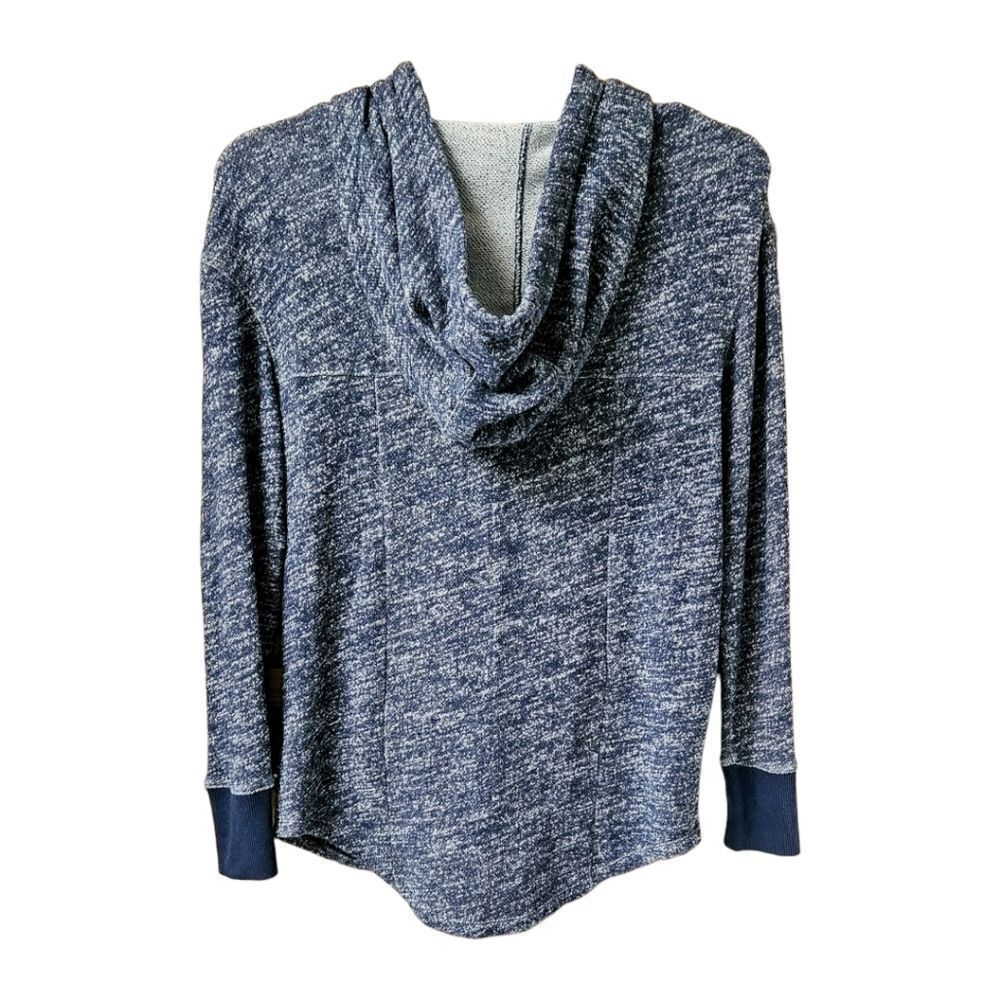 MOSSIMO UNISEX Blue & White Hooded Pullover Size M (Oversized) - Picture 8 of 11
